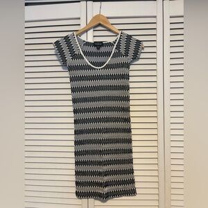Black And White Body Con Dress By Bebe size: Petite Small Women’s